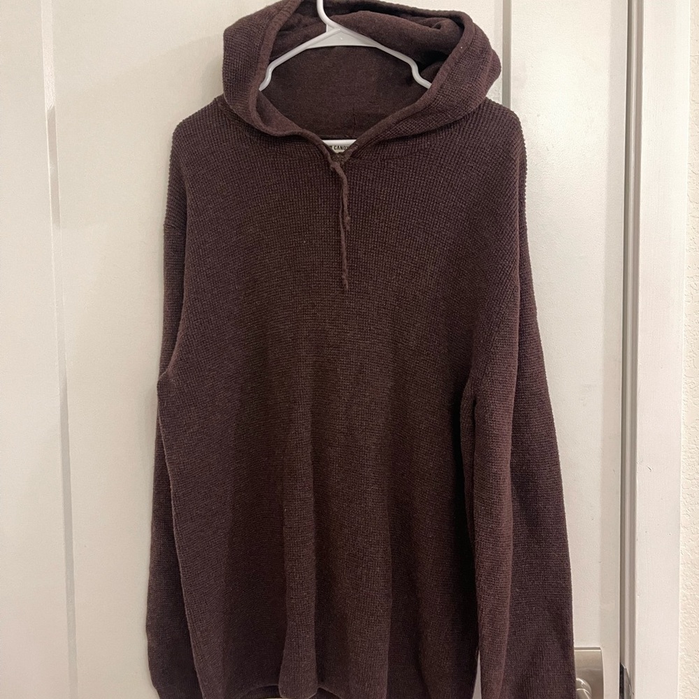 Candy & Caviar Wool Cotton Hoodie‎ XL Women's Minimalist Classic